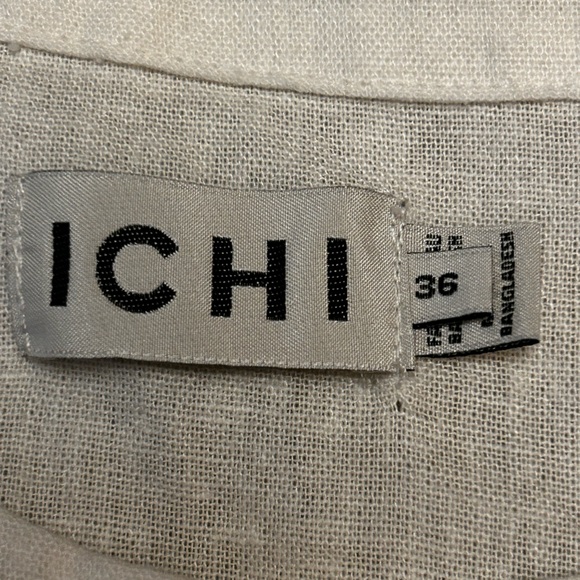 ICHI Linno Linen Blend Waistcoat Top - Picture 8 of 16